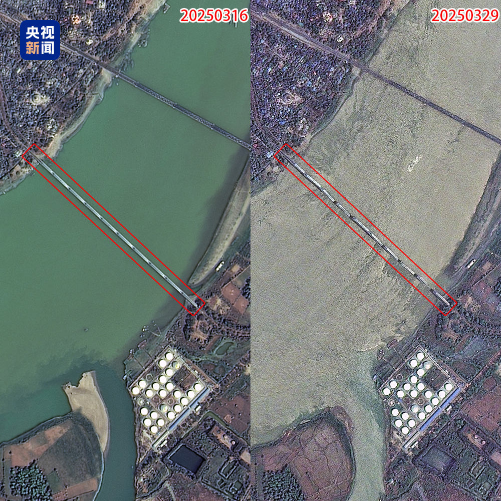 緬甸地震受災(zāi)前后對(duì)比我國(guó)14顆衛(wèi)星為救援提供衛(wèi)星圖像信息(圖2)